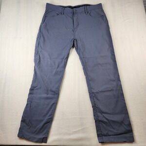 Gerry Mens 38x32 Venture Pants Blue Gray Outdoor Hiking Stretch Straight Leg